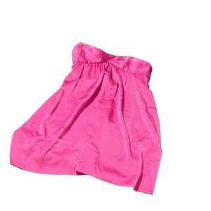NWT BCBG Maxazria Magenta Sleeveless Satin Cocktail Dress - 2